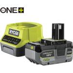 RYOBI АКУМУЛАТОРНА БАТЕРИЯ И ЗАРЯДНО УСТРОЙСТВО 18 v 4 ah ryobi one+ rc18120 (4892210195722)