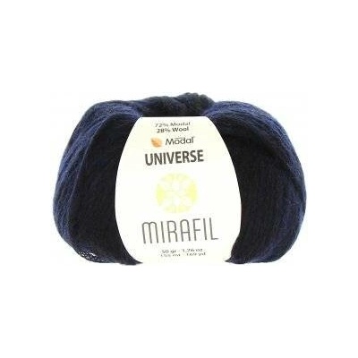 Mirafil Příze Universe Solid 458 - černomodrá