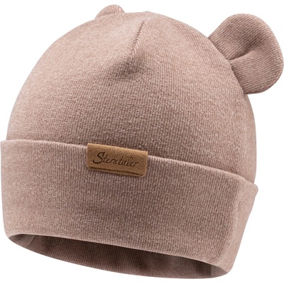Sterntaler Детска зимна шапка (beanie) Sterntaler Kids' Beanie with Ears Beanie - Sand - размер 41 cm (904-5007-0112)