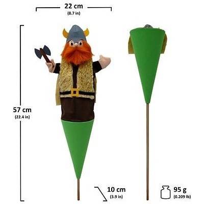 MÚ Brno kornoutový maňásek 3v1 Viking 57 cm