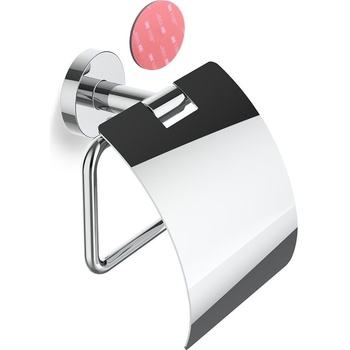 DECOR WALTHER Държач за тоалетна хартия Basic с покривно капаче самозалепващ се монтаж хром (0535800)