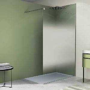 SanSwiss Параван за душ кабина SanSwiss Easy STR4P, хромиран абажур, 100x200 см, закалено стъкло 8 мм (STR4P1005068)