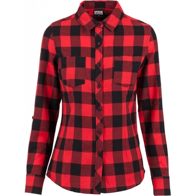 Urban Classics dámská košile UC Ladies tmavě červená