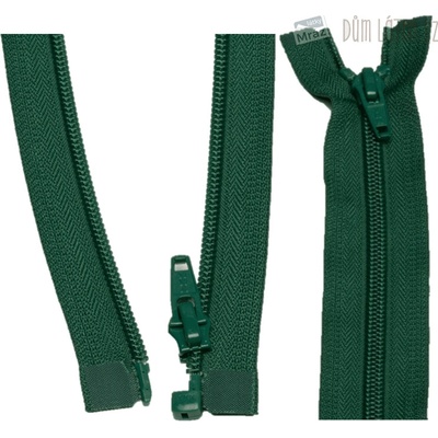 YKK Zips špirálový deliteľný tmavo zelený 50 cm