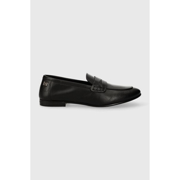 Tommy Hilfiger Кожени мокасини Tommy Hilfiger ESSENTIAL LEATHER LOAFER в черно с равна подметка FW0FW07769 (FW0FW07769)