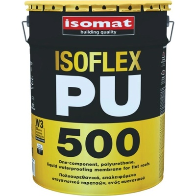 ISOMAT ISOFLEX-PU 500 Jednosložková polyuretanová tekutá hydroizolační membrána pro ploché střechy, bílá, 1 kg