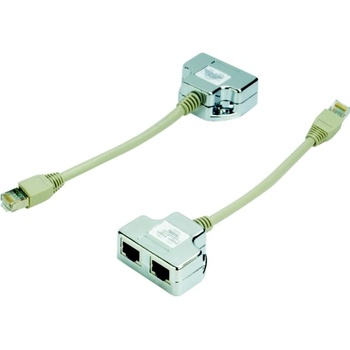 DATACOM "Y" adaptér STP CAT5E PC / PC+TEL