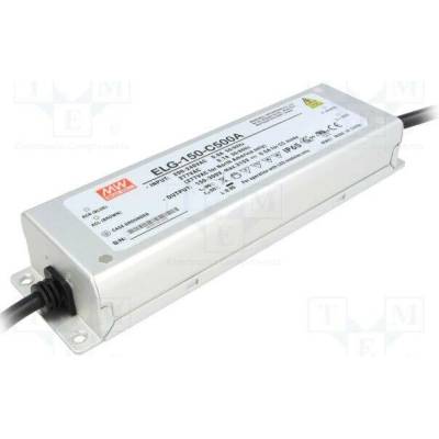MEAN WELL ELG-150-C500A Napájecí zdroj: spínaný; LED; 150W; 150÷300VDC; 250÷500mA; IP65