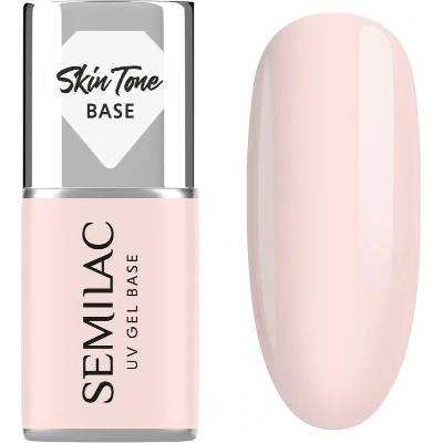 Semilac UV Gel Base Skin Tone Base podkladový lak pro gelové nehty odstín Rose Beige 7 ml