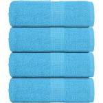 vidaXL Кърпи за гости FROGN 4 бр. Тюркоазени 30x50 см 360 г/м2 (136972)