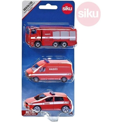 Siku česká verze set hasičská sada 3 aut