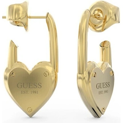 Guess Fashion pozlátené náušnice JUBE04214JWYGT-U zlatá