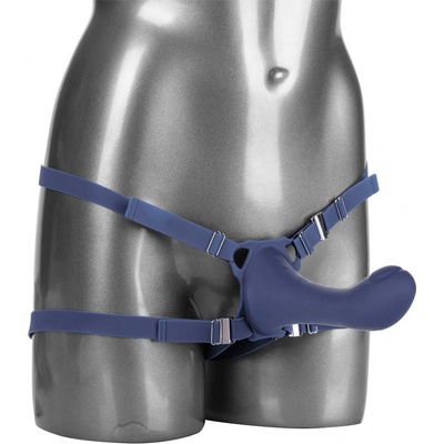 CalExotics Vibrační připínací penis Her Royal Harness ME2 Rumbler