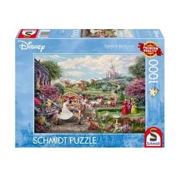 Schmidt Spiele Puzzle PQ 1000 Thomas Kinkade Cinderella Disney G3