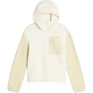 The North Face Дамски поларен пуловер The North Face Women's Yumiori 1/4 Zip Hood Novelty Fleece jumper - White Dune / Desert Stone - размер XXL (105-8022-0216)