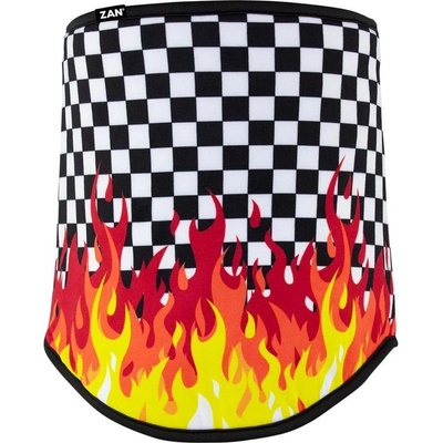 Zan headgear neckgaitr SF Chkrd Flames WFL450