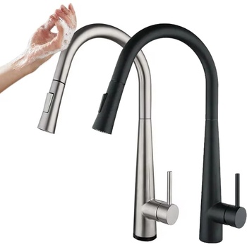 Смарт кухненски смесител с издърпващ се чучур и сензор за допир стоящ yc-8232t (yc-8232t-1)