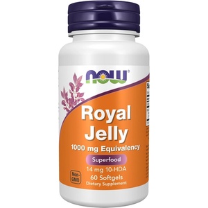 NOW NOW Royal Jelly 1000 mg, 60 Softgels