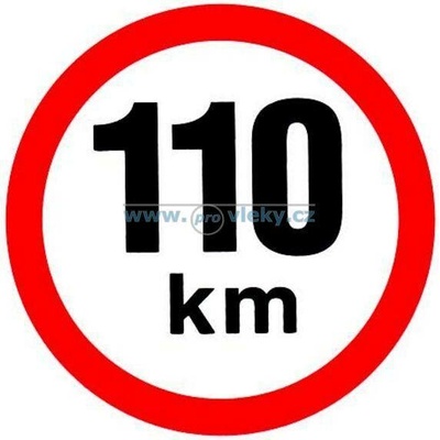 Tanatech Samolepka rychlosti reflexní 110 km 20cm