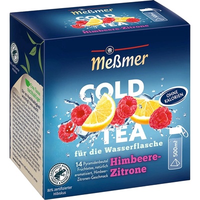 Meßmer Cold Tea ovocný sladký malinový citron 14 čajových sáčků 38 g