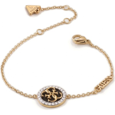 Guess Půvabný pozlacený náramek Life In 4G JUBB02149JWYGBK 15,5 21 cm