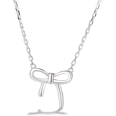 DELIS Сребърно колие 925, jw1232, модел с панделка, с родиево покритие (jw1232)