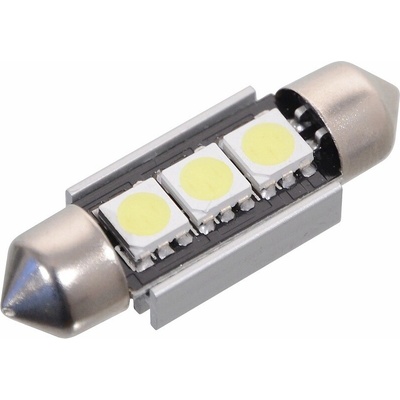Žiarovka 3 SMD LED 12V suf. SV8.5 36mm s rezistorom CAN-BUS ready biela