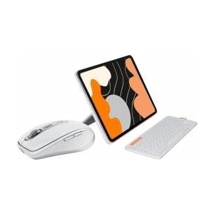 Logitech MX Anywhere 3S for Mac, compact wireless Bluetooth mouse, 8K DPI scanning on any surface, flip folio, keyboard case for iPad Pro 13 inch (M4) iPad Air 13 inch (M2 and M3), DEU QWERTZ - 910-006929