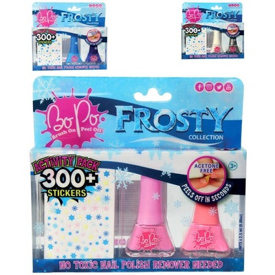 EPEE EP Line BO-PO Frosty lak na nehty slupovací 2 ks + samolepky různé druhy