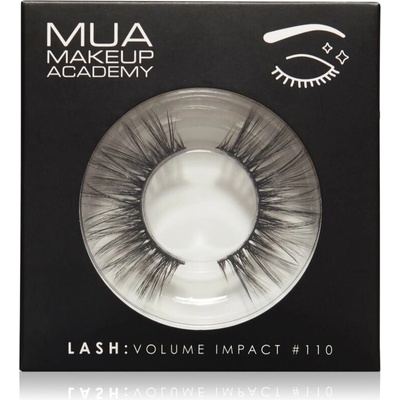 MUA Makeup Academy Lashes Volume Impact umelé mihalnice typ #110 1 pár