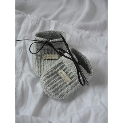Withloveboots papučky Moccasins svetlosivé