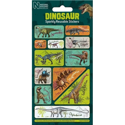 Třpytivé samolepky Dinosauři