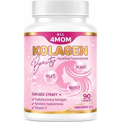 4MOM Kolagen Beauty + kyselina hyaluronová 90 kapslí