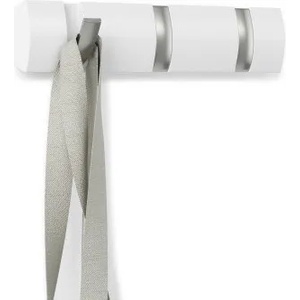 Umbra hk ltd (Канада) Закачалка за стена umbra flip с 3 бр. куки - цвят бял (umbra 318853-660)