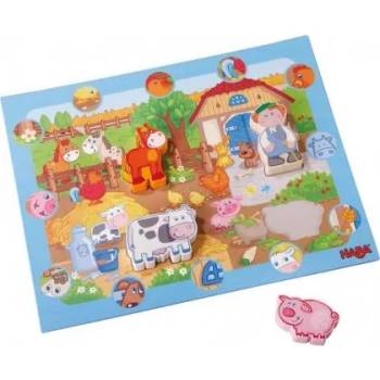 Image 1 of HABA - Пъзел с дървени фигурки - Ферма (5588)