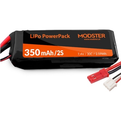 Modster LiPo Akku 2S 7,4V 350 mAh 30C JST
