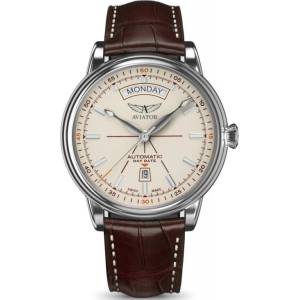 Aviator Мъжки часовник Aviator Douglas Day-Date V. 3.20. 0.141. 4 (V.3.20.0.141.4) Часовници