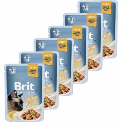 BRIT Premium Cat Delicate Fillets in Gravy with Tuna 6 x 85 g