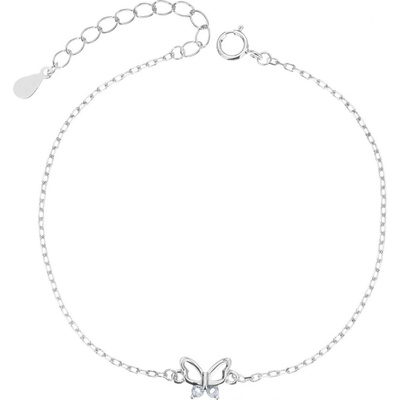 Jan Kos jewellery Stříbrný náramek s bílým zirkonem MHT-5475
