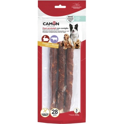 Camon Krútená Buvolia/Králičia Tyčka 3 ks 28 cm 250 g