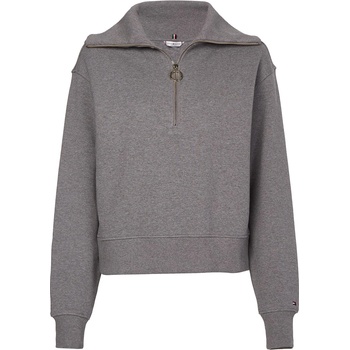 Image 1 of Tommy Hilfiger Блуза Tommy Hilfiger Zip Collar Sweatshirt - Mid Grey Hthr