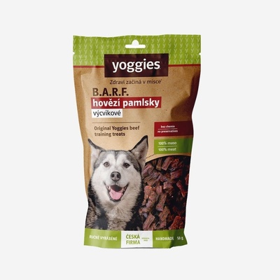 Yoggies B.A.R.F. hovädzie výcvikové pamlsky 45 g