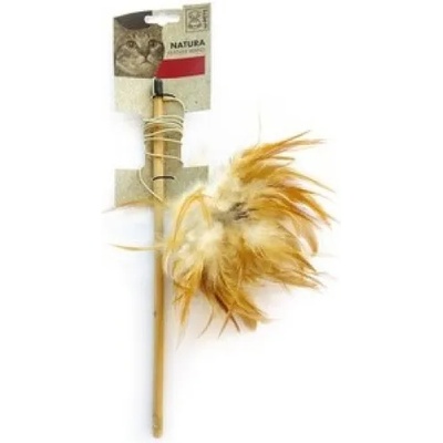 M-PETS Играчка за котки M-Pets Natura Feather Wand - натурална въдица с пера, 5x35, 5 см - Белгия 20601099