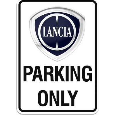 Lancia cedule PARKING ONLY