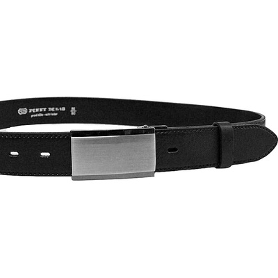 Penny Belts pánský kožený pásek společenský 35-020-4PS-60 černý