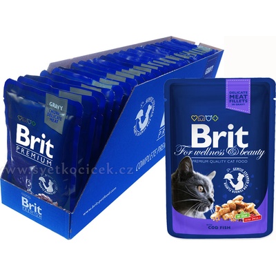 Brit Premium Cat Cod Fish 24 x 100 g