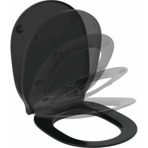 Ideal Standard Капак за тоалетна чиния тънък с плавно затваряне Ideal Standard Connect Air матово черно (E0368V3)