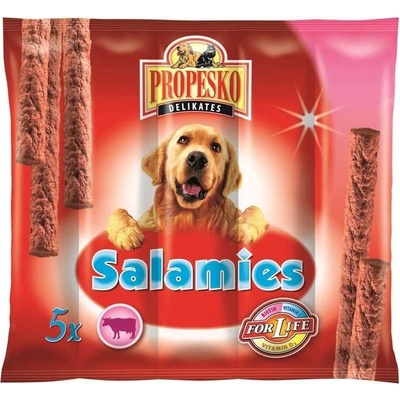 Propesko DELIKATES SALAMIS hovädzie klobásky 5 ks 55 g