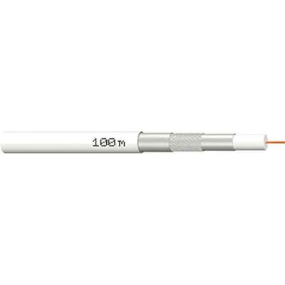 MegaSat 100189 koaxiální kabel, vnější Ø: 7.0 mm, bílá, 100 m