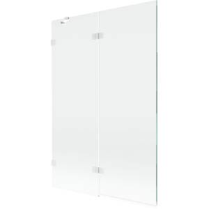 Mexen Lunar душ параван 2-крилов ляв 120 x 150 cm, прозрачен, бял - 897-120-100-20-00-L (897-120-100-20-00-L)